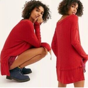Free People Red Women's Sweater